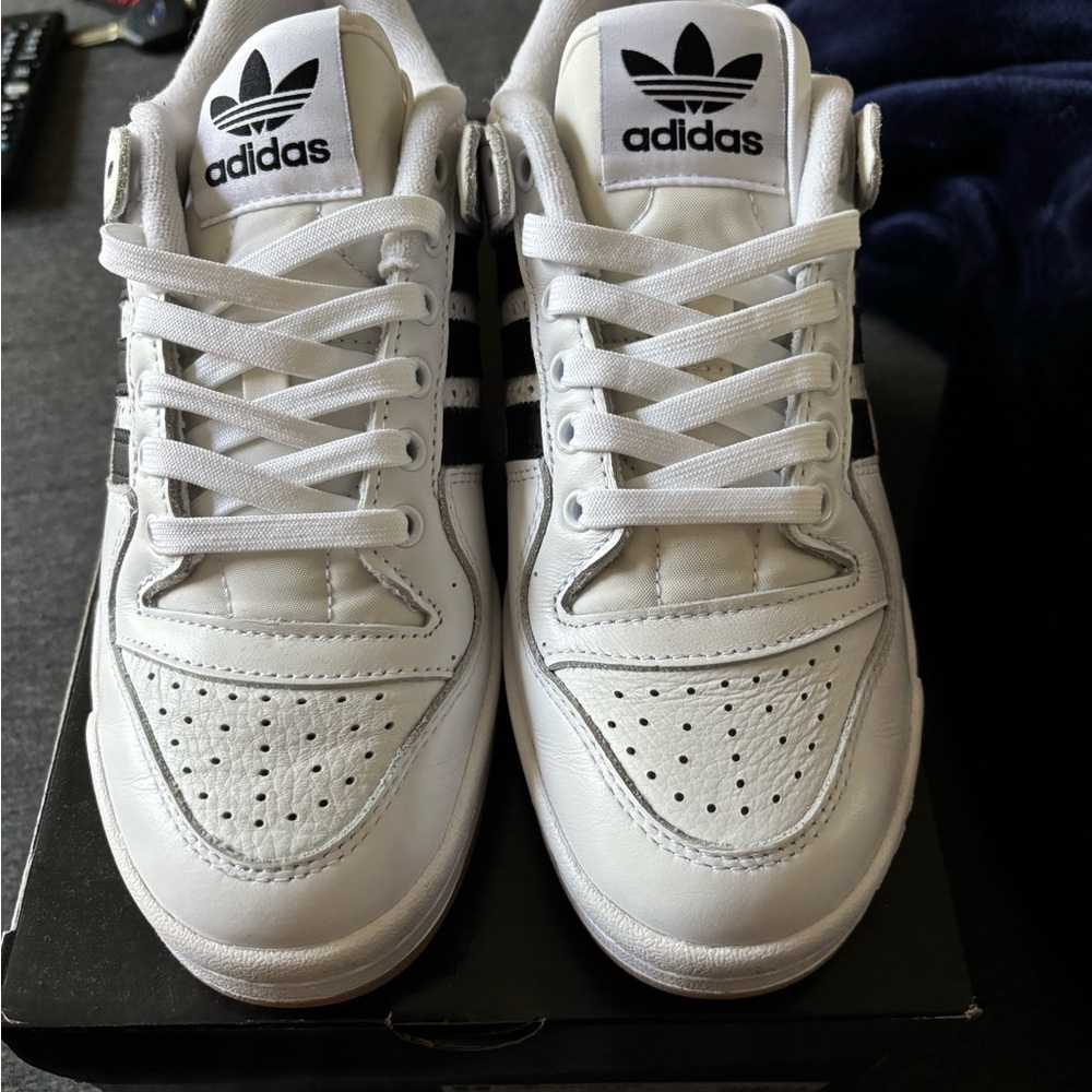 Adidas Classic White and Black Sneakers